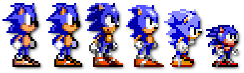 Sonics Sprite That Was Used In The Battle - Sonic The Hedgehog