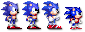 Sonics Sprite That Was Used In The Battle - Sonic The Hedgehog